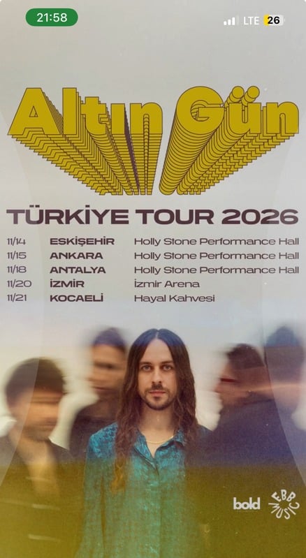 Altın Gün Türkiye Tour 2026 poster